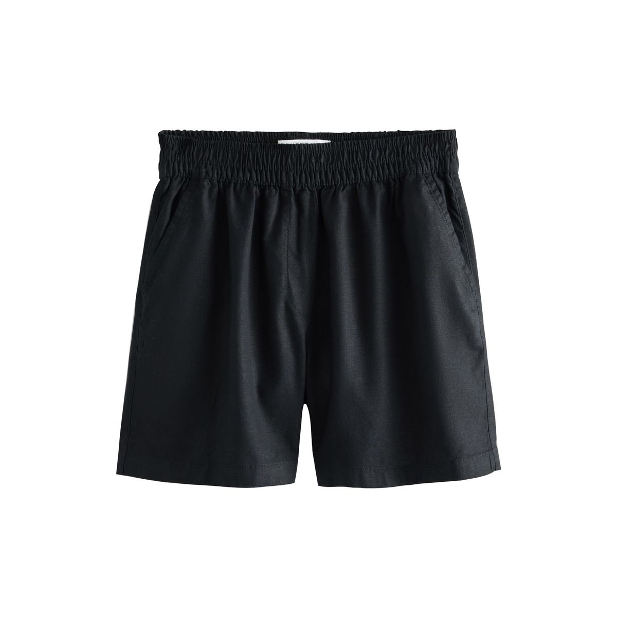 Short d’été en lin majoritaire noir, NEXT