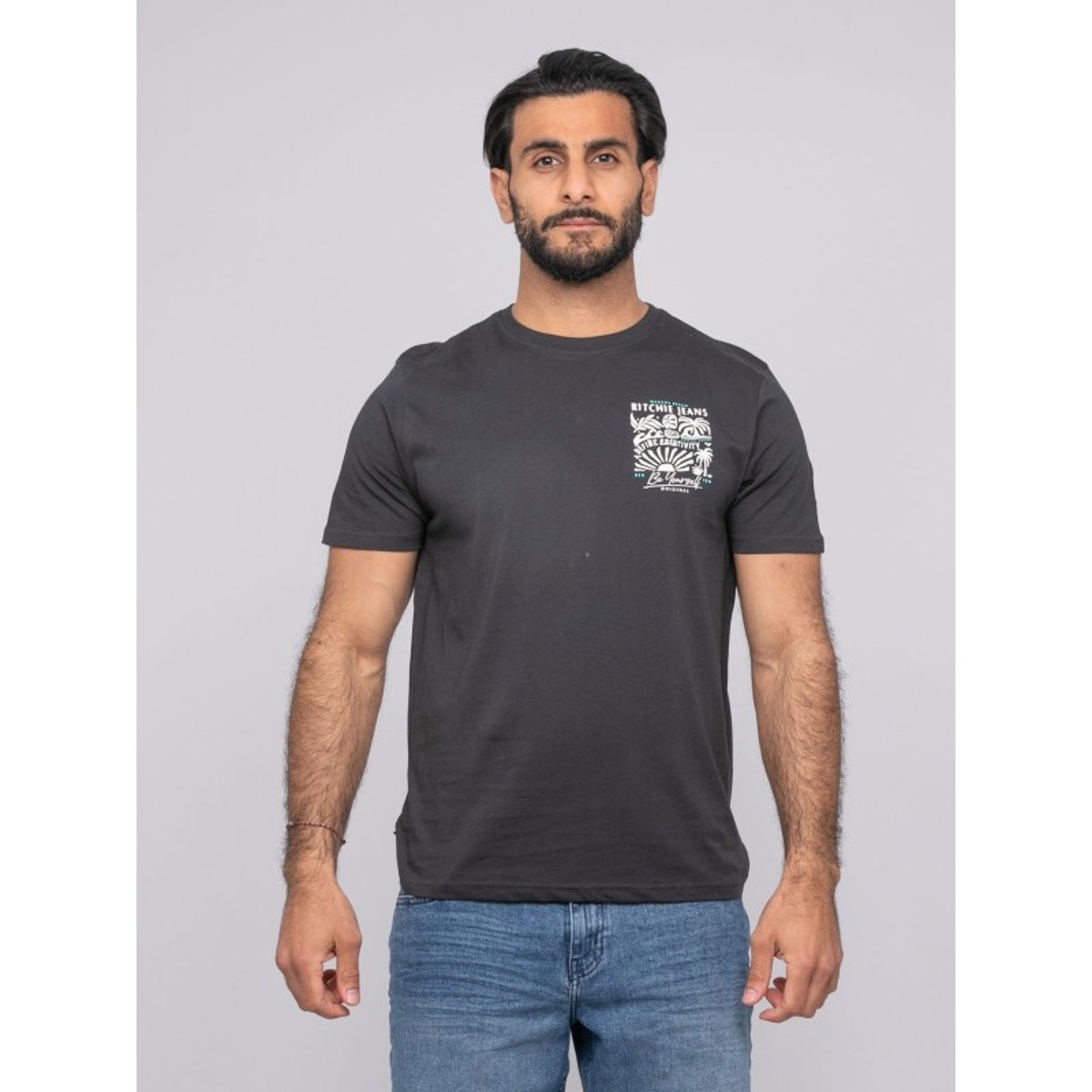 T-shirt Manches Courtes Nitesto gris, RITCHIE