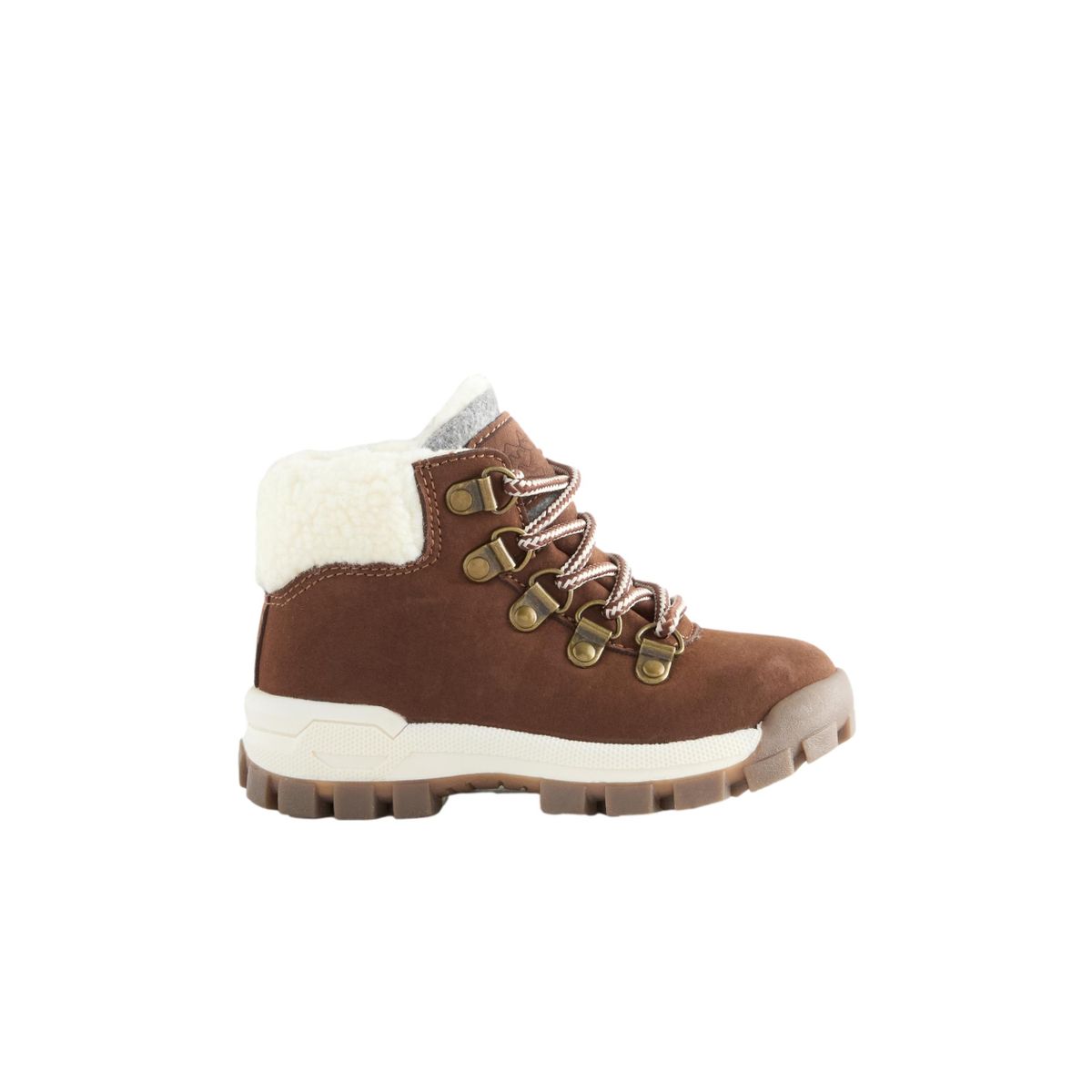 Bottines chaudes avec doublure thinsulate™ borg brun, NEXT