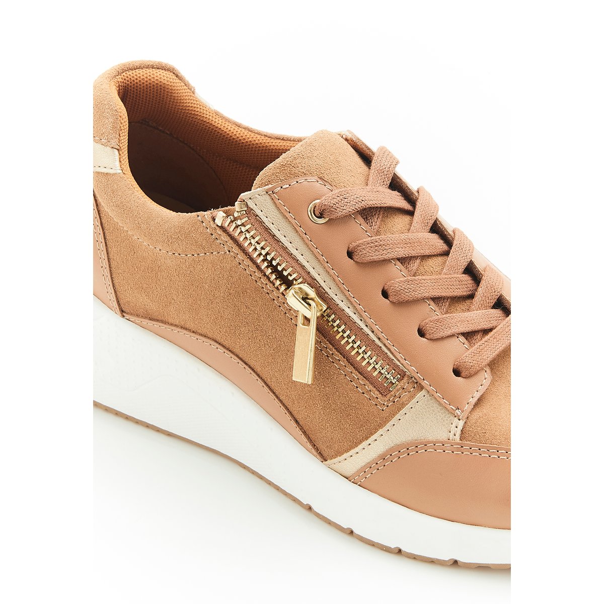 Baskets compensées Amortyl marron camel, DAMART