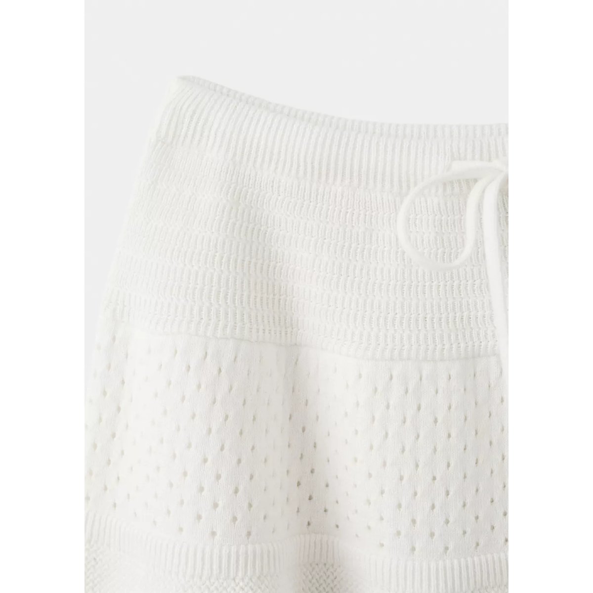 Jupe volants crochet blanc, MANGO TEEN