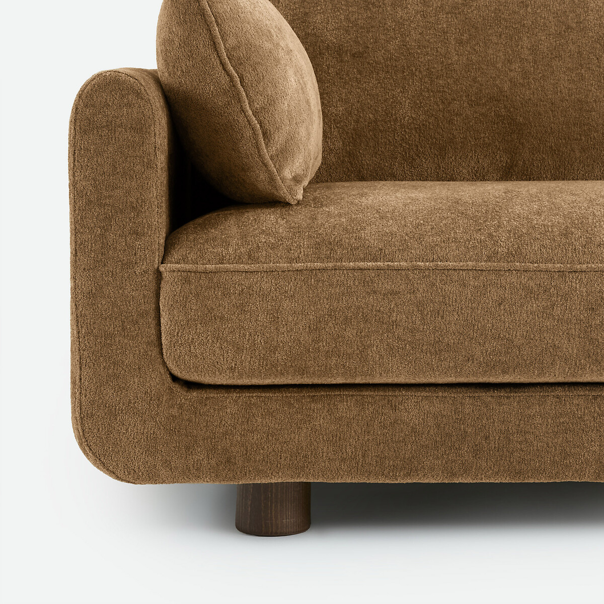 Sofá recto de 2, 3, 4 o 5 plazas en chenilla jacquard, EMILIO bronce , LA REDOUTE INTERIEURS