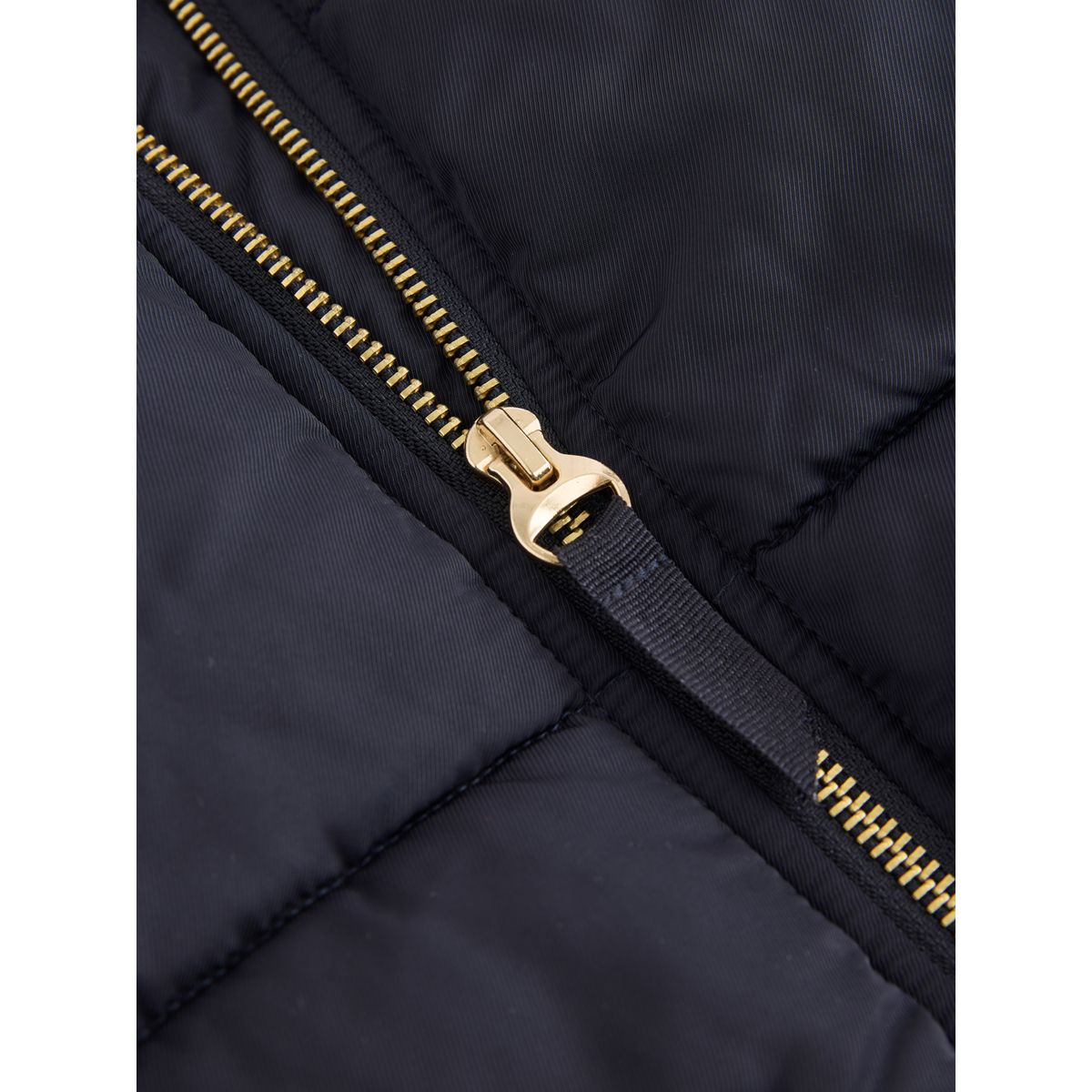 Manteau imperméable doublure imitation fourrure bleu marine, NEXT