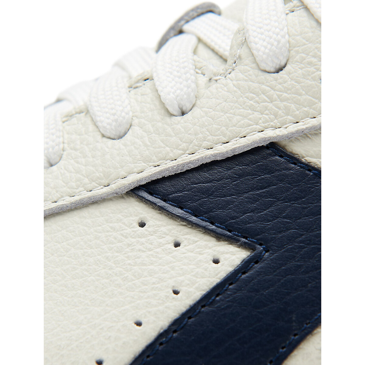 Baskets cuir Game L Low Waxed blanc écru, DIADORA
