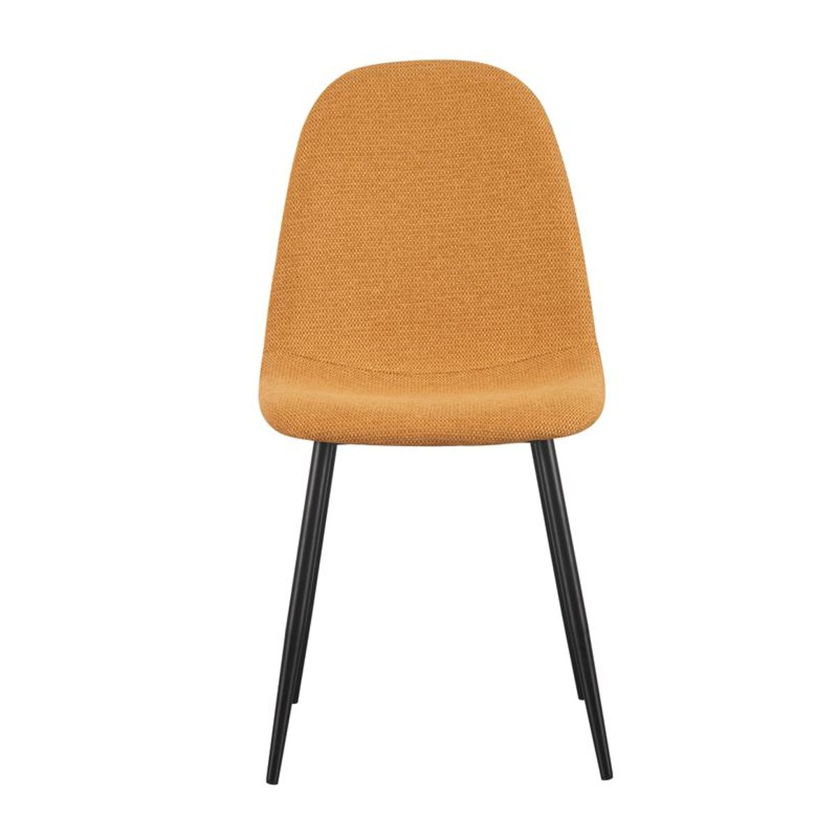 Chaise repas tissu écru moutarde, ZAGO