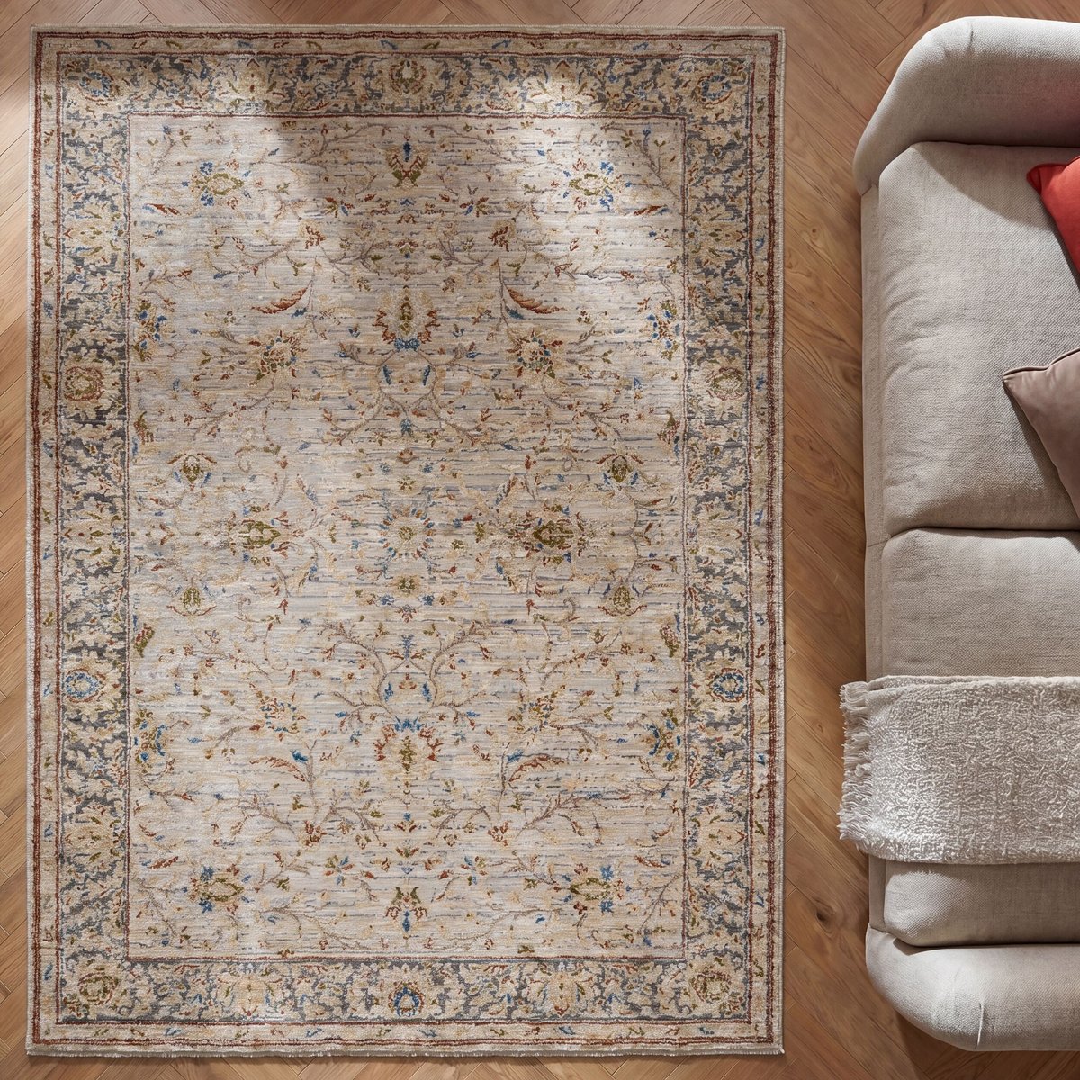 Tapis vintage MEENA naturel, FLAIR RUGS