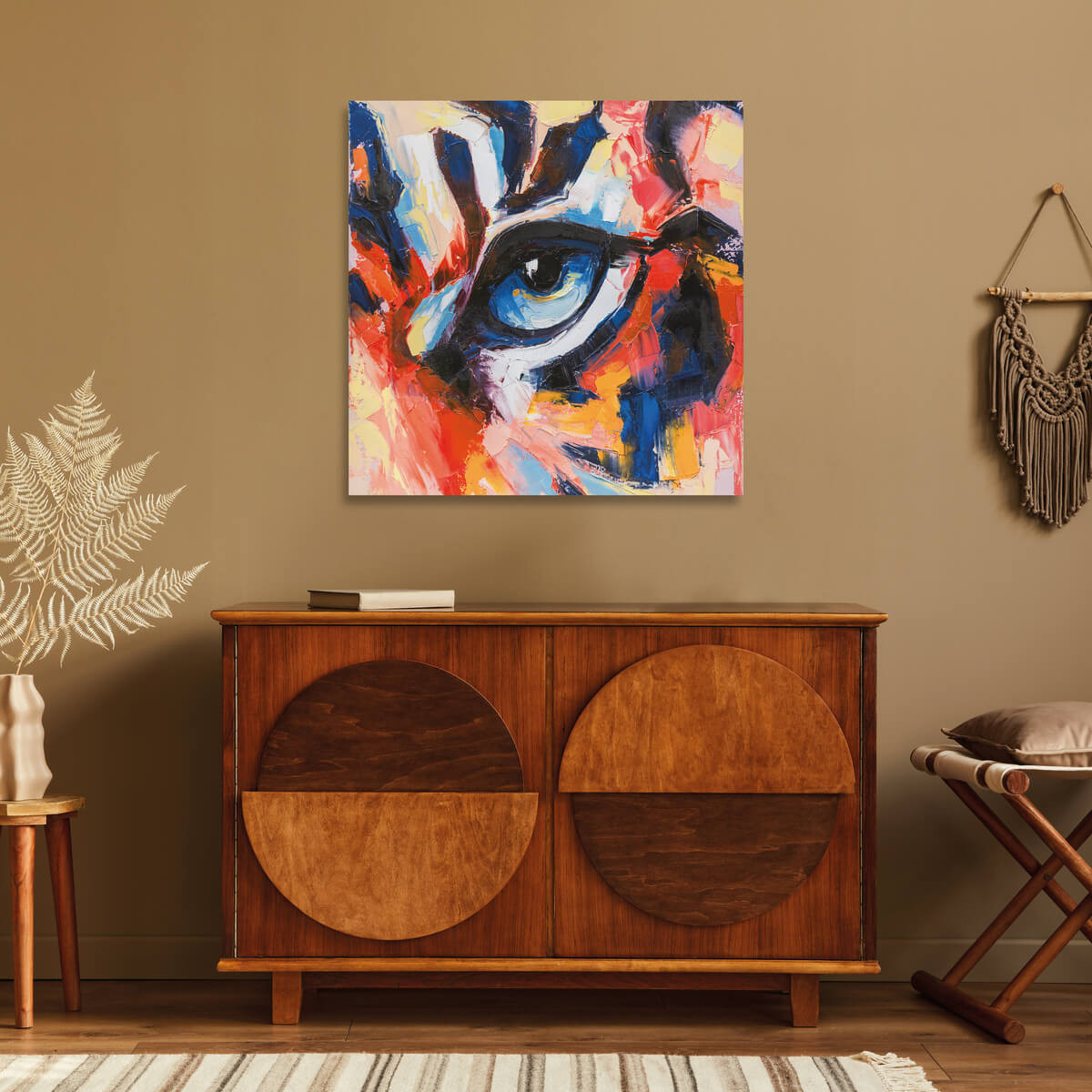 Tableau Mural il De Tigre ANIMAUX tableaux sur toile-rouge, CEANOTHE