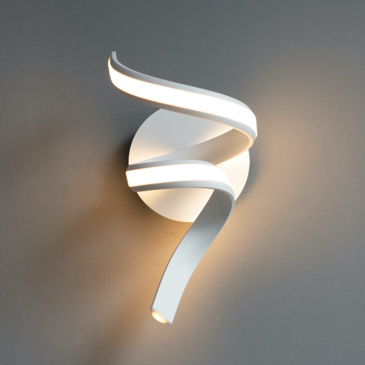 Applique spirale LED murale - KAUAI blanc, KOSILUM