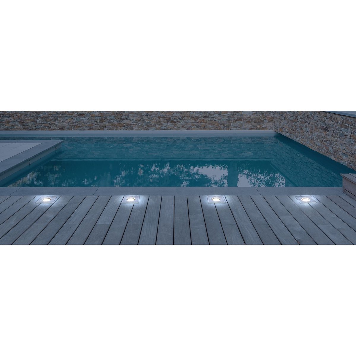 Spot d'extérieur rond en inox gris, GLOBO LIGHTING