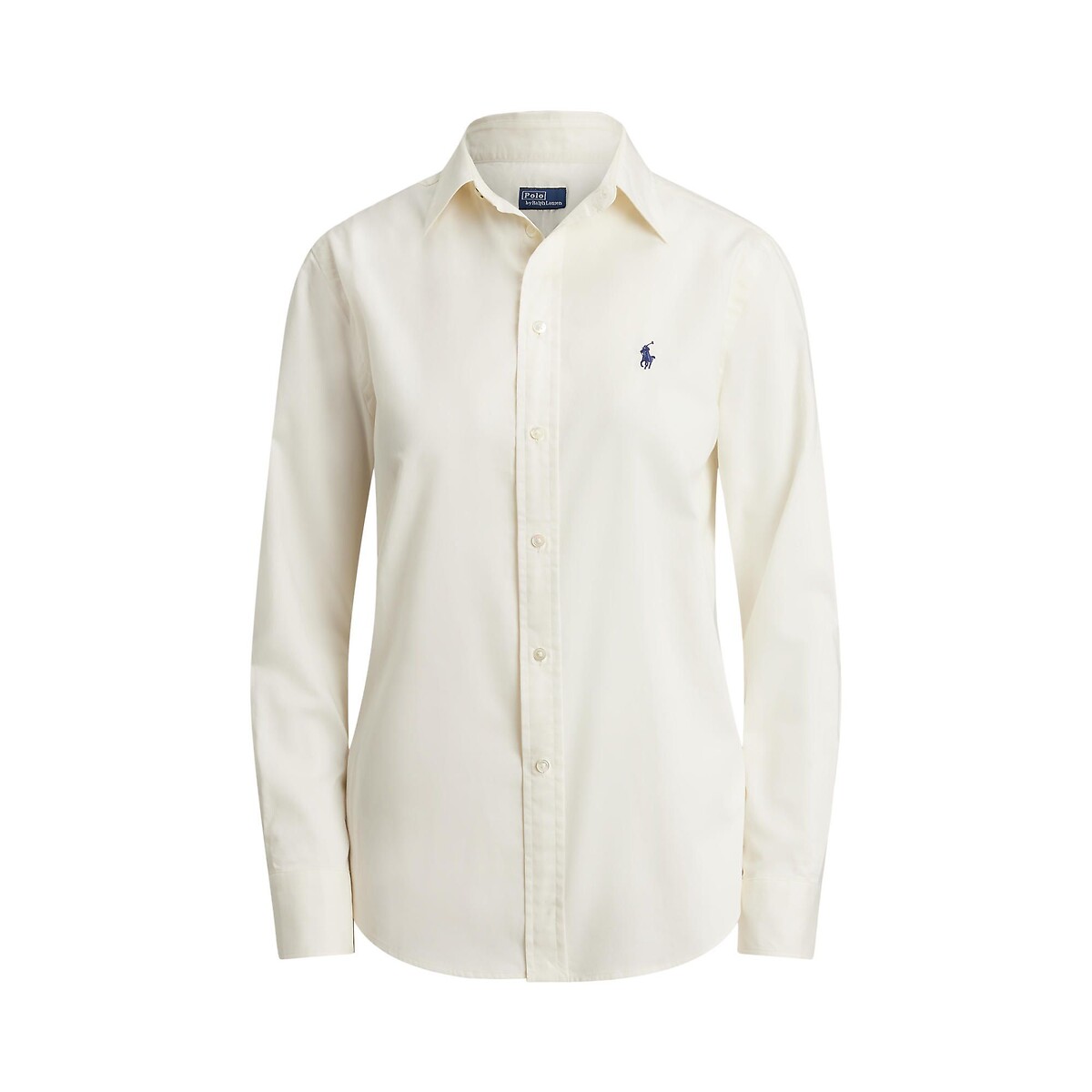 Cotton Twill Shirt with Long Sleeves cream, POLO RALPH LAUREN