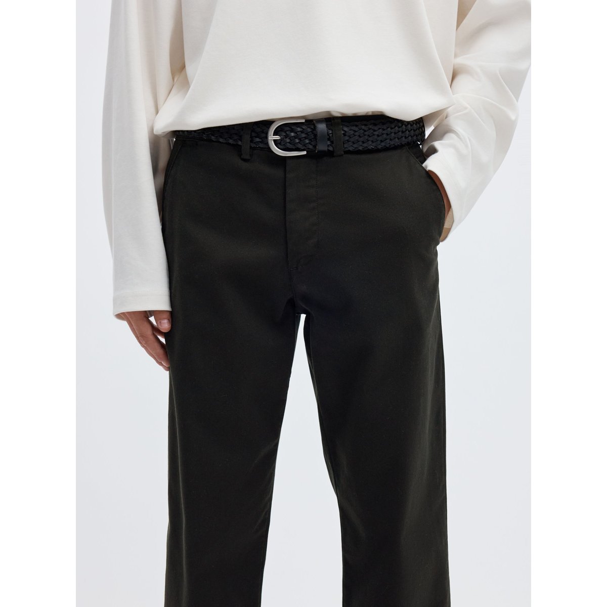 Chinos noir - black, SELECTED
