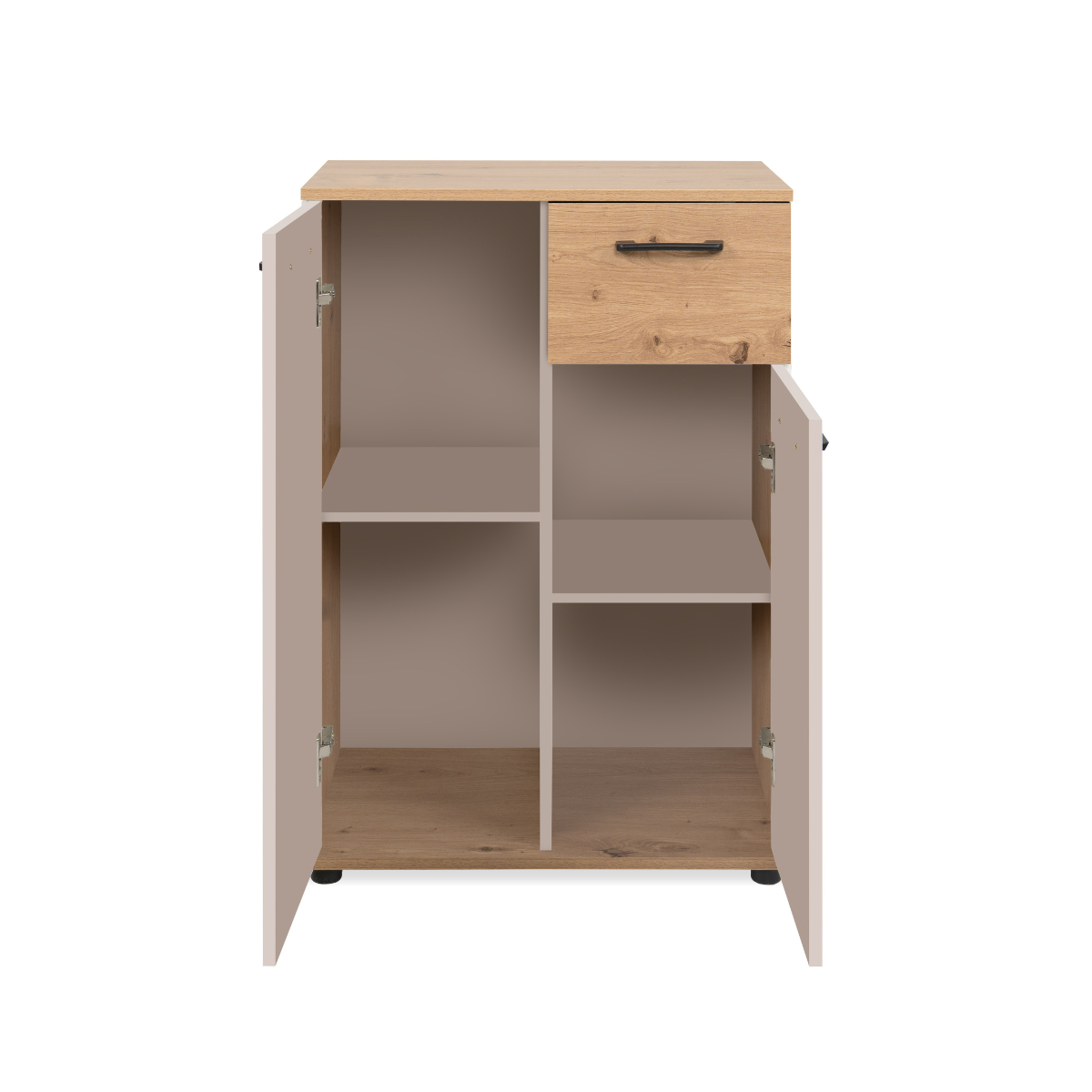 Buffet 2 portes, 1 tiroir LINO bois clair, CALICOSY