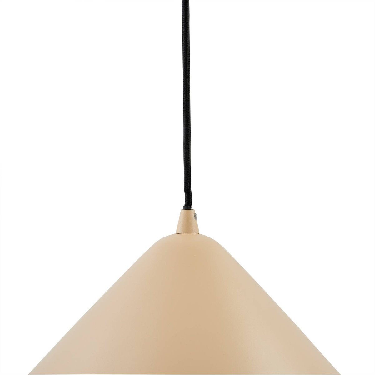 Suspension en métal moderne, Clarine beige, LINDBY