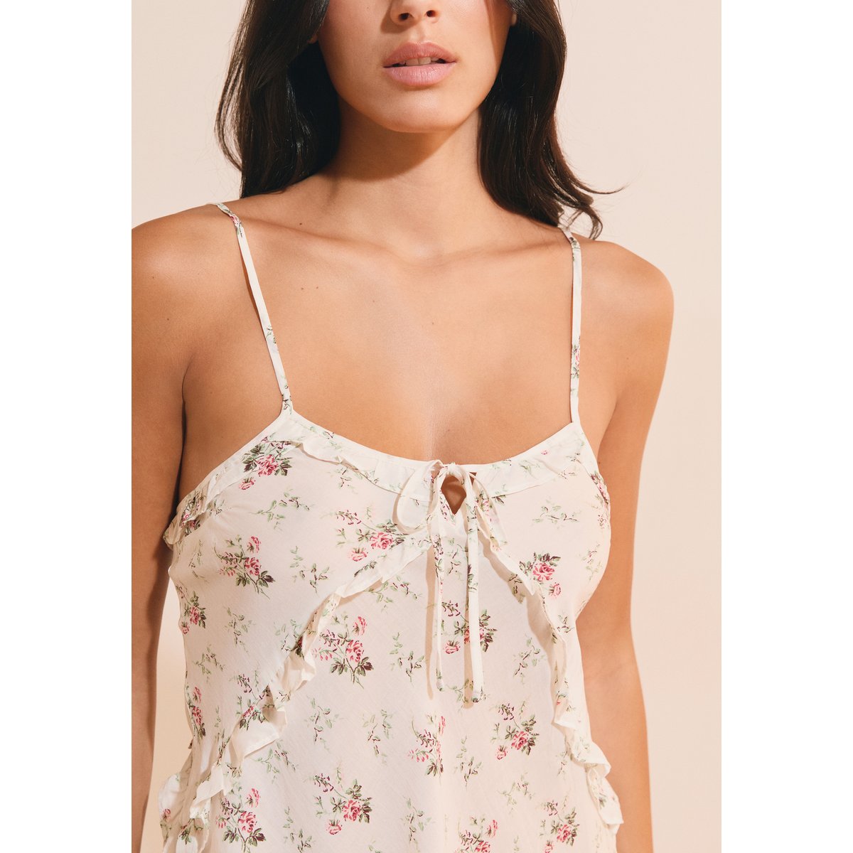 Nuisette à motifs fleuris NYMERA imp bleu vert, ETAM