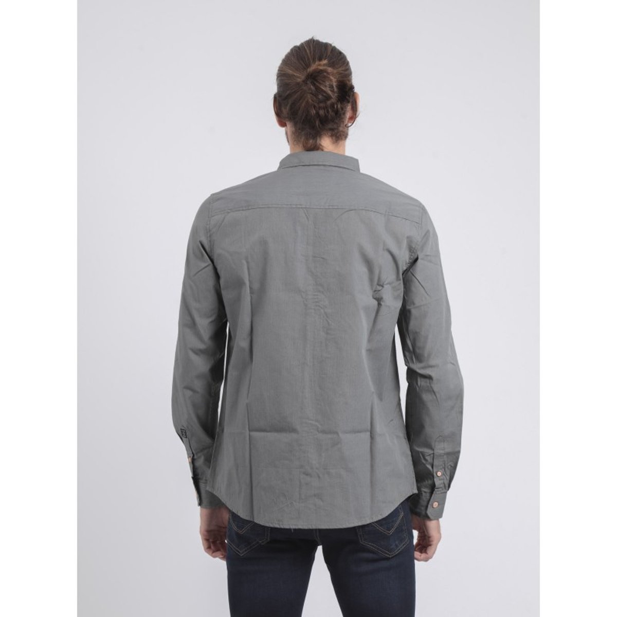 Chemise Manches Longues Motifs Tamox gris, RITCHIE