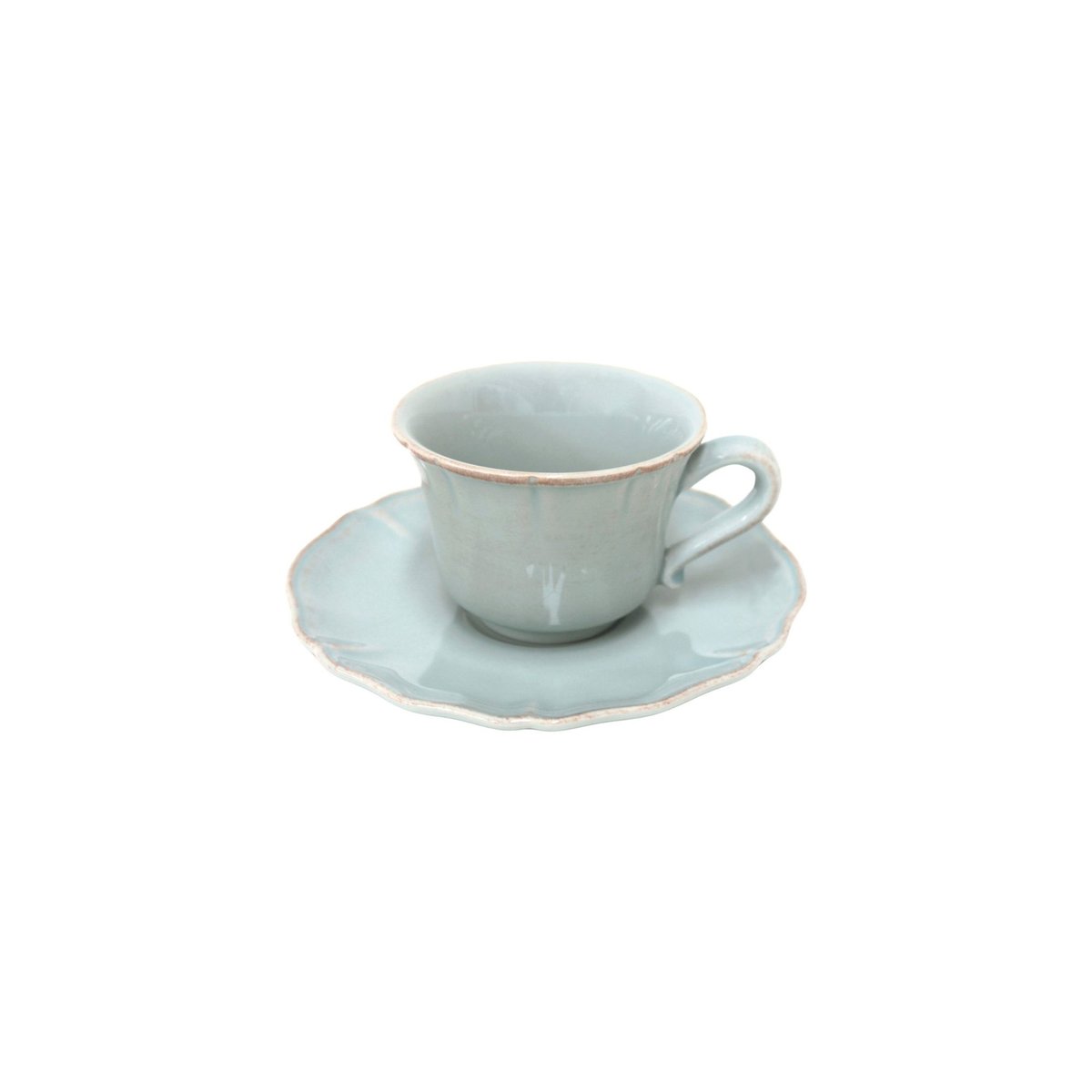 Tasse à thé et soucoupe 0.22 L ALENTEJO turquoise, COSTA NOVA