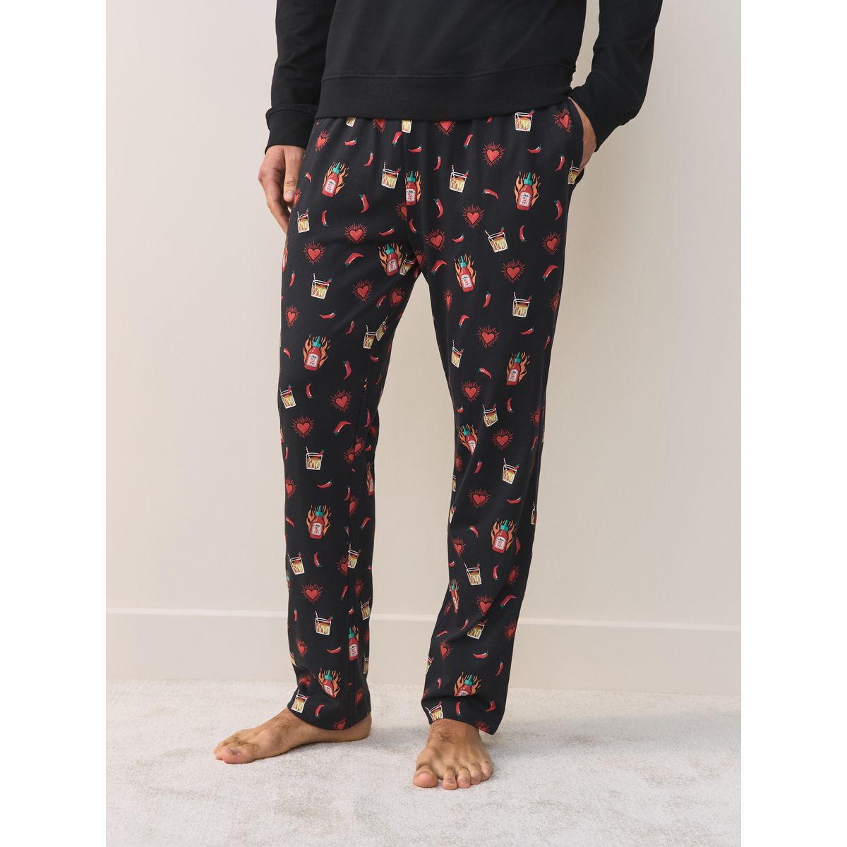 Pyjama hot sauce st valentin noir/rouge, NEXT