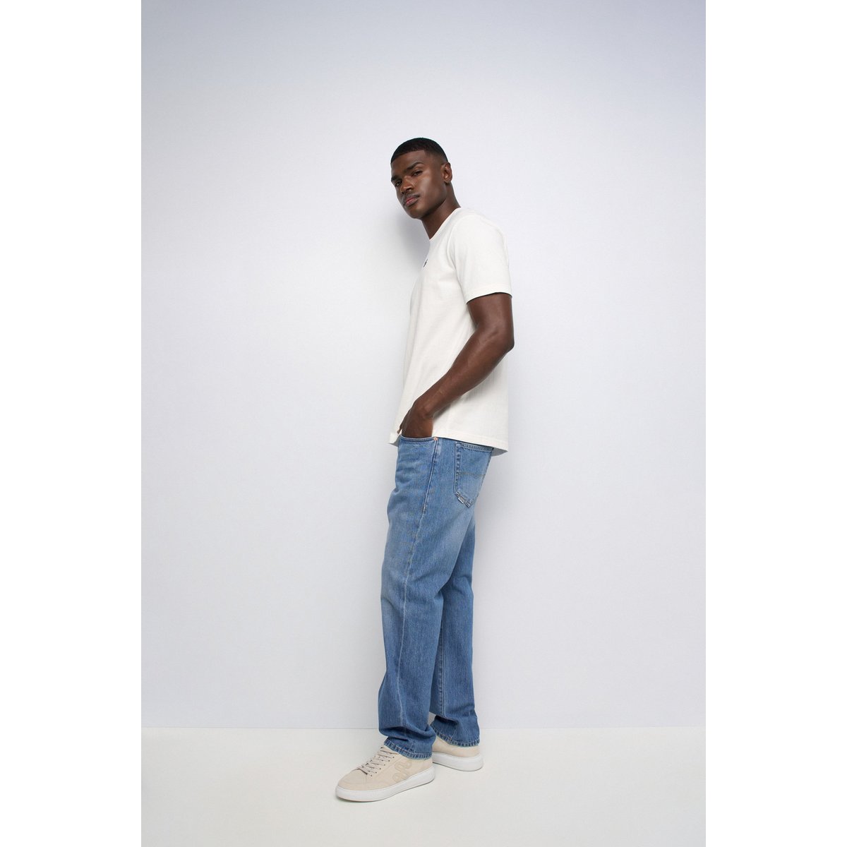 T-SHIRT AVEC BRANDING blanc, SALSA JEANS