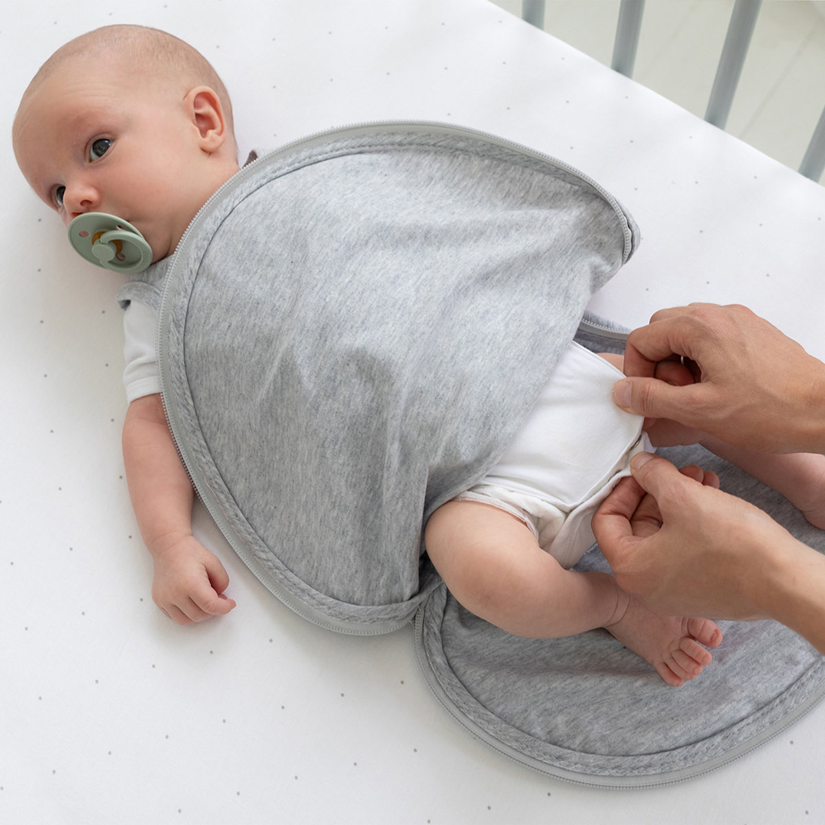 Gigoteuse sans manches été - TOG 0.5 Jersey d’été mix grey, BEMINI