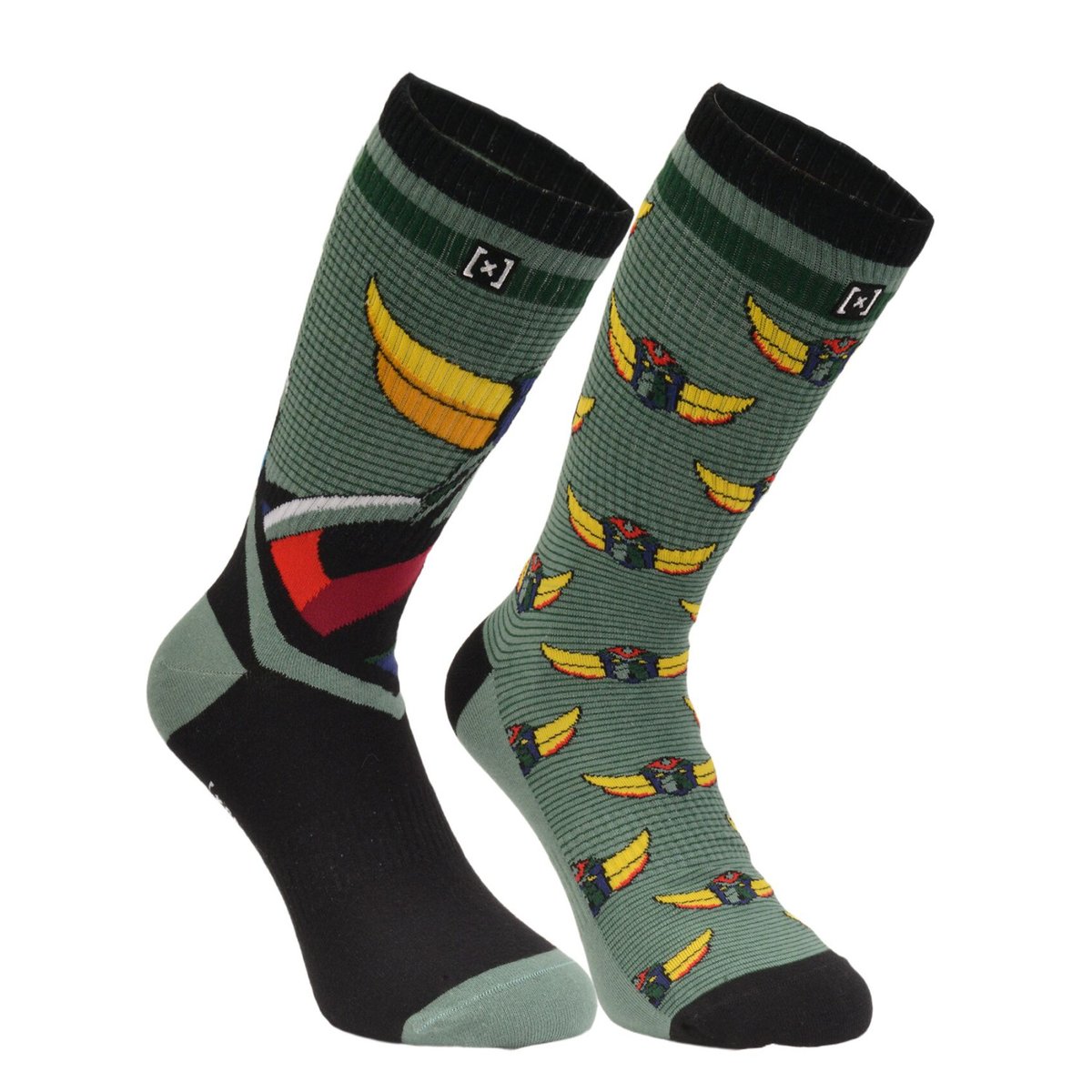 Chaussette Coton Goldorak vert/noir/blanc/rouge/bleu/jaune, CAPSLAB