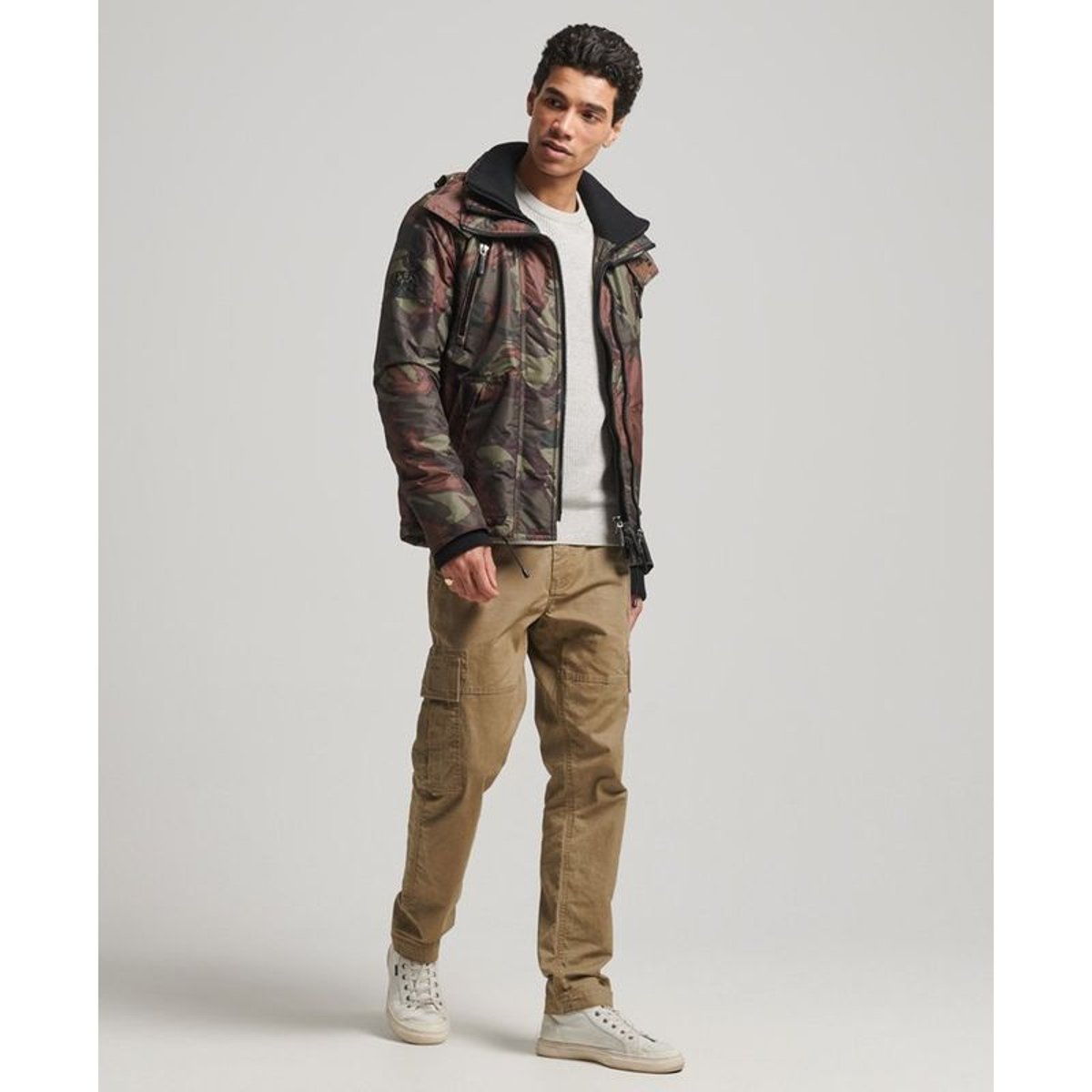 Veste Mountain SD Windcheater kaki camouflage, SUPERDRY