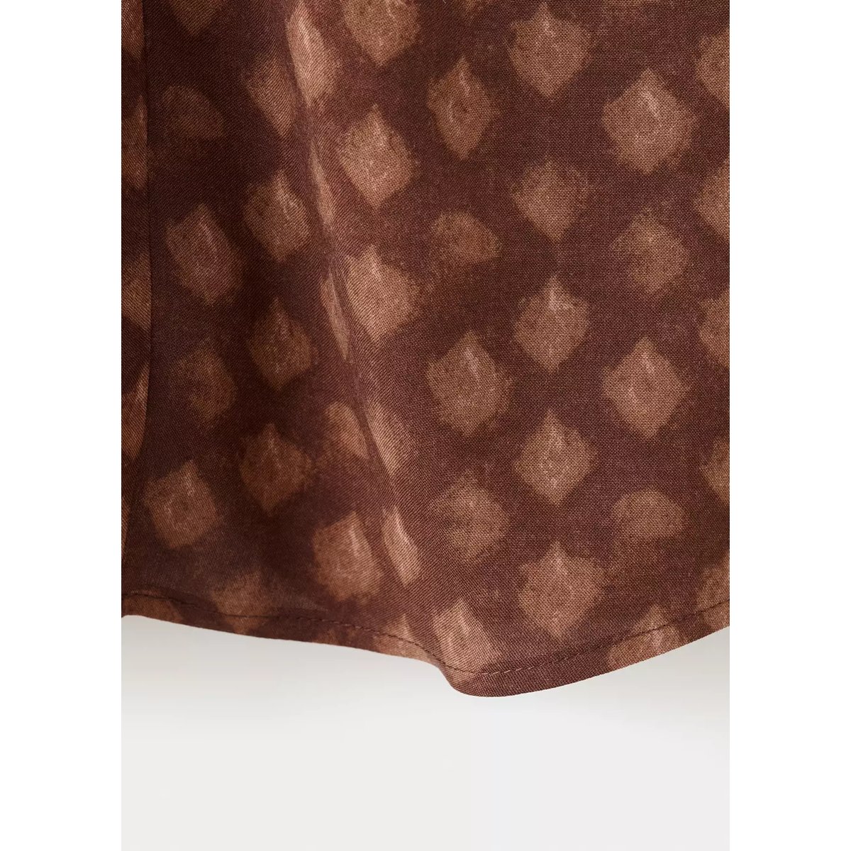 Top halter imprimé rouge-orangé, MANGO TEEN
