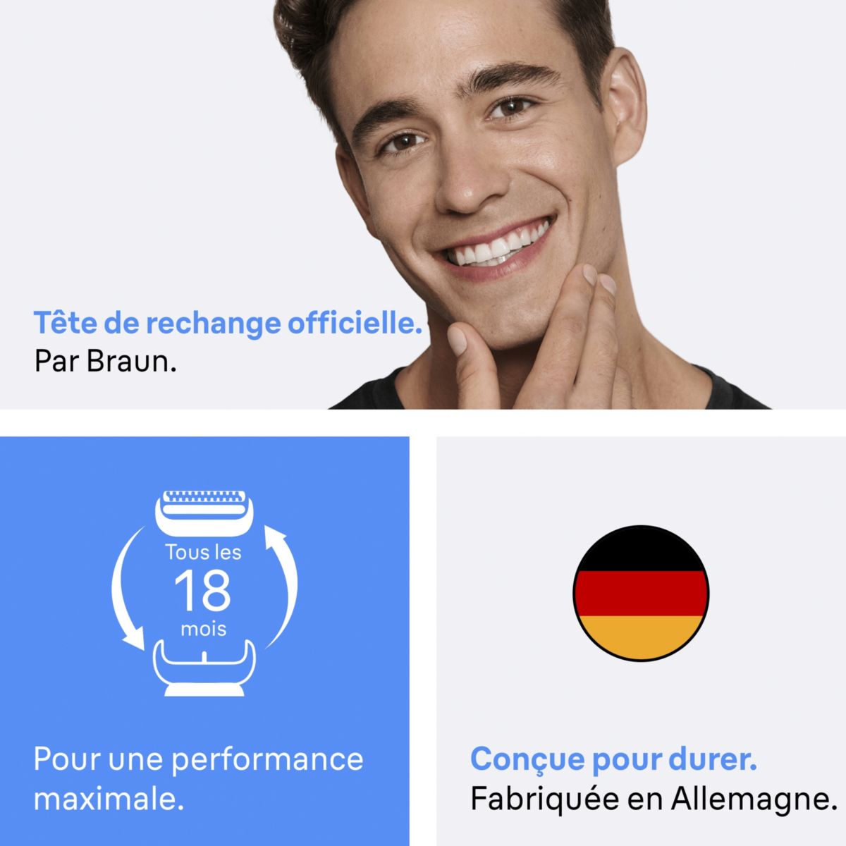 Tête de rasoir tete de rasoir 21B couleur unique, BRAUN
