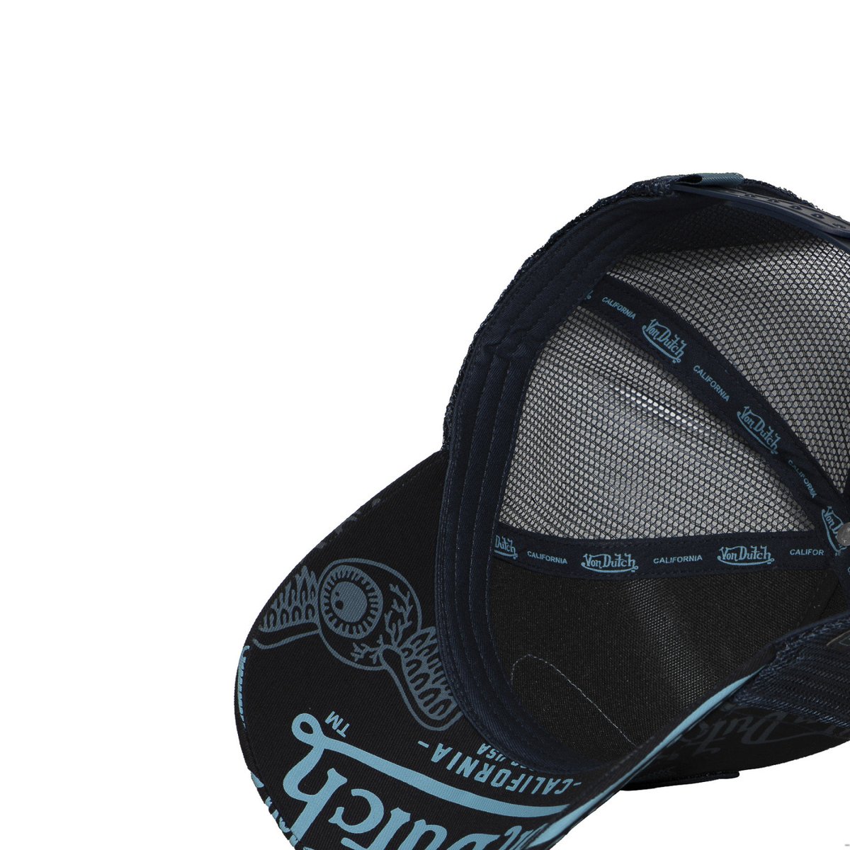 Casquette Trucker Cafe noir/bleu/gris, VON DUTCH