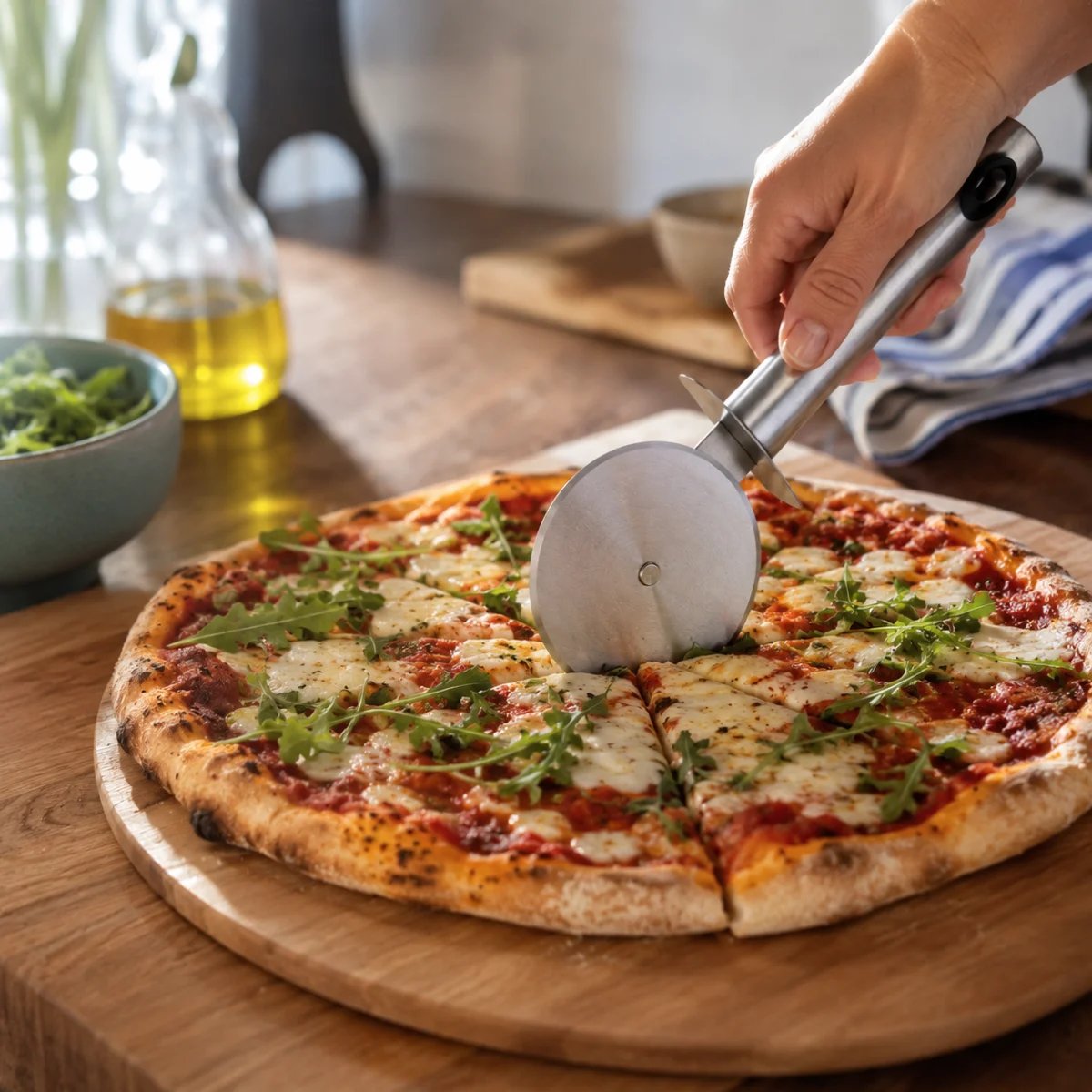 Roulette à pizza 23 cm - Inoxy argenté, LAGUIOLE CUISSON