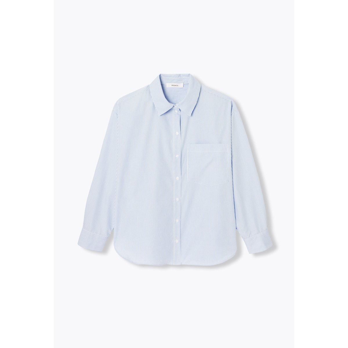 Chemise oversize rayée blanc, PROMOD