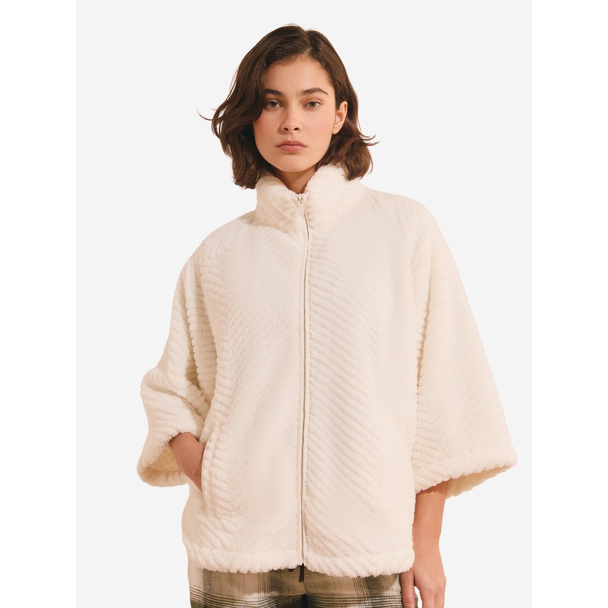 Veste manches 3/4 HESTIE ecru, ETAM