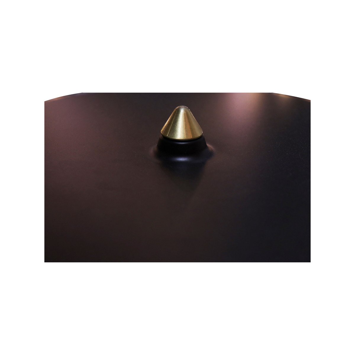 Lampe à Poser Champignon Métal Noir et Doré noir, WADIGA