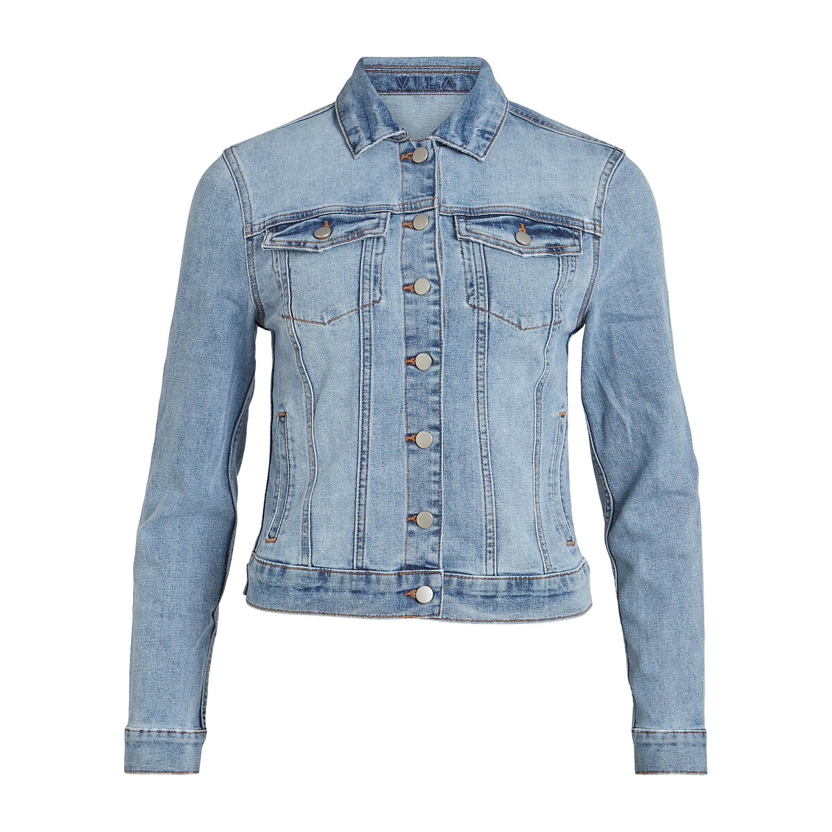 Veste en jean courte, coupe droite light blue, VILA