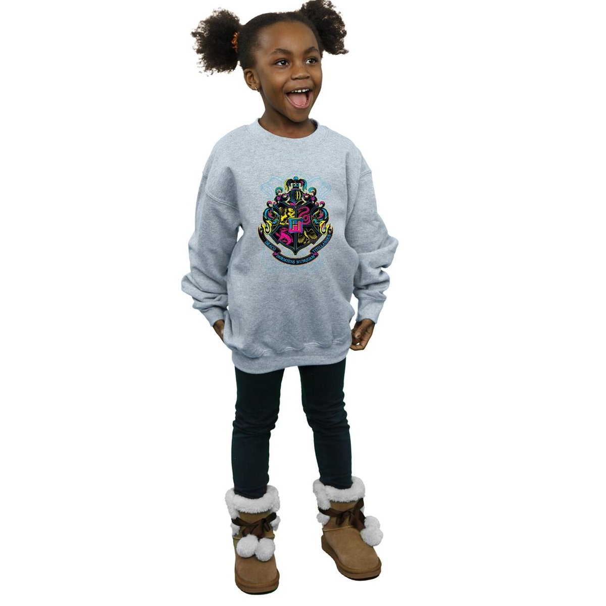 Sweat HOGWARTS gris chiné, HARRY POTTER