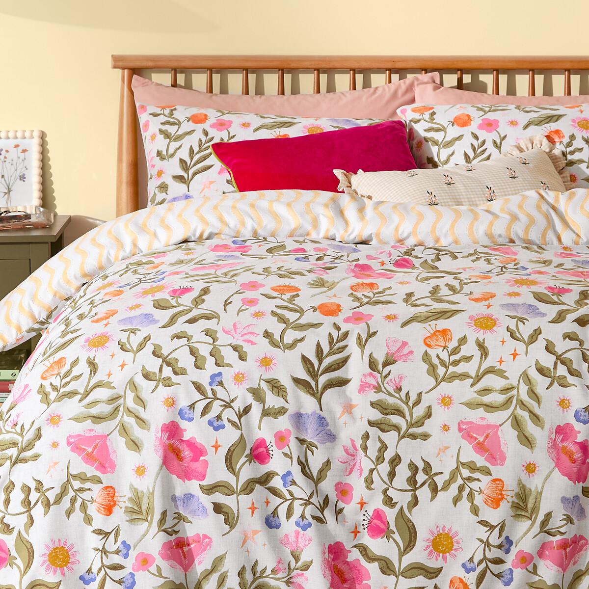 Summer Solstice Reversible Duvet Cover and Pillowcase Set multi-coloured, FURN.