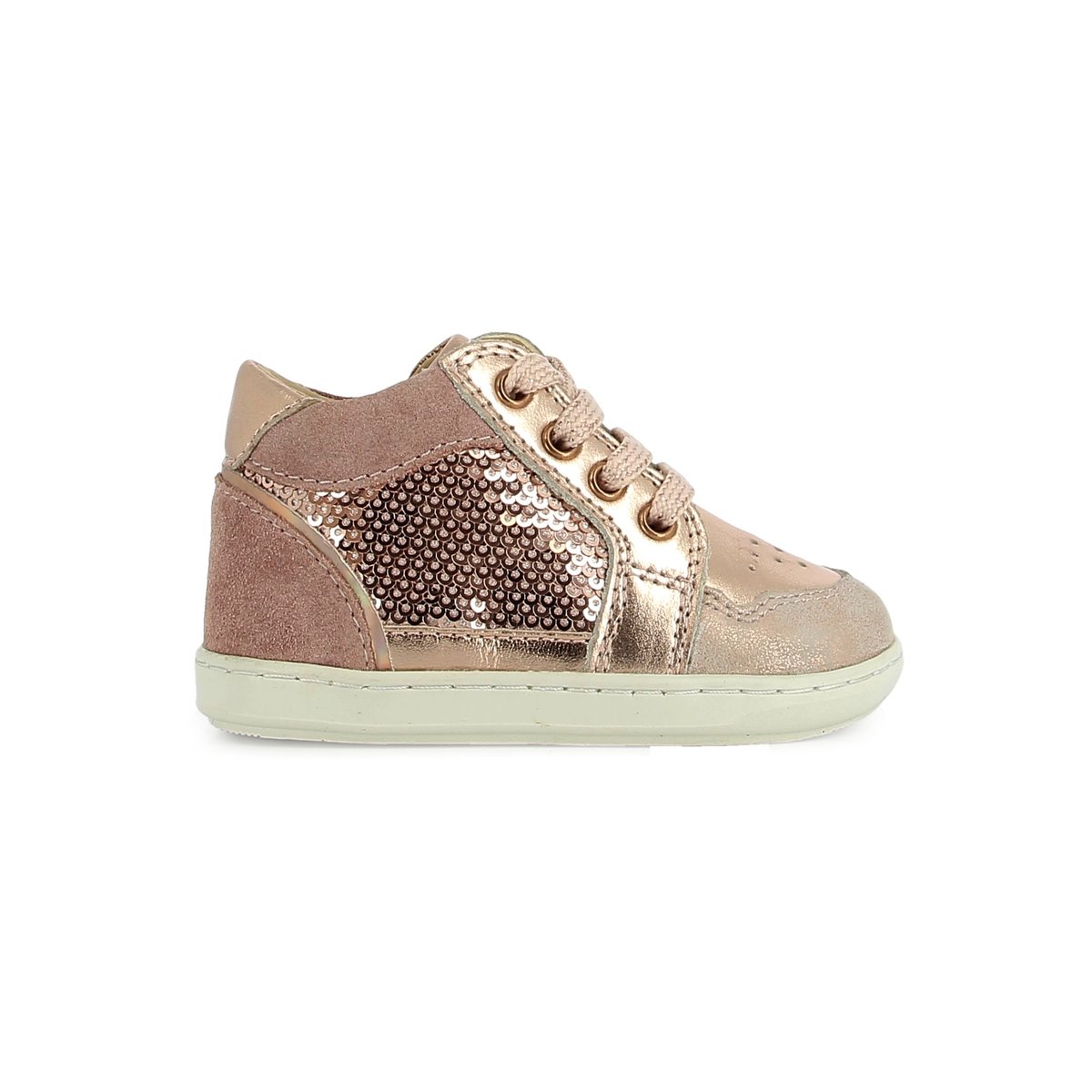 Basket à Lacets et Zip BOUBA BIBI cuivre, SHOO POM