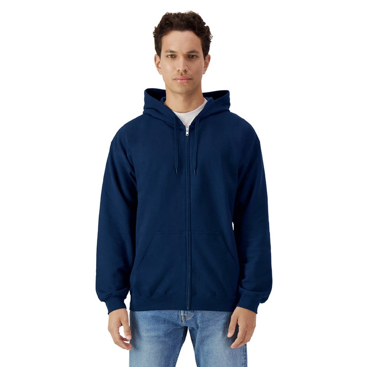 Veste à capuche SOFTSTYLE bleu marine, GILDAN