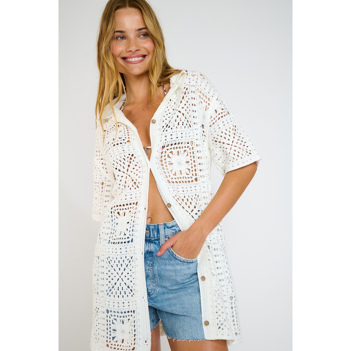 Chemise Kiria - MINORCA blanc, BANANA MOON