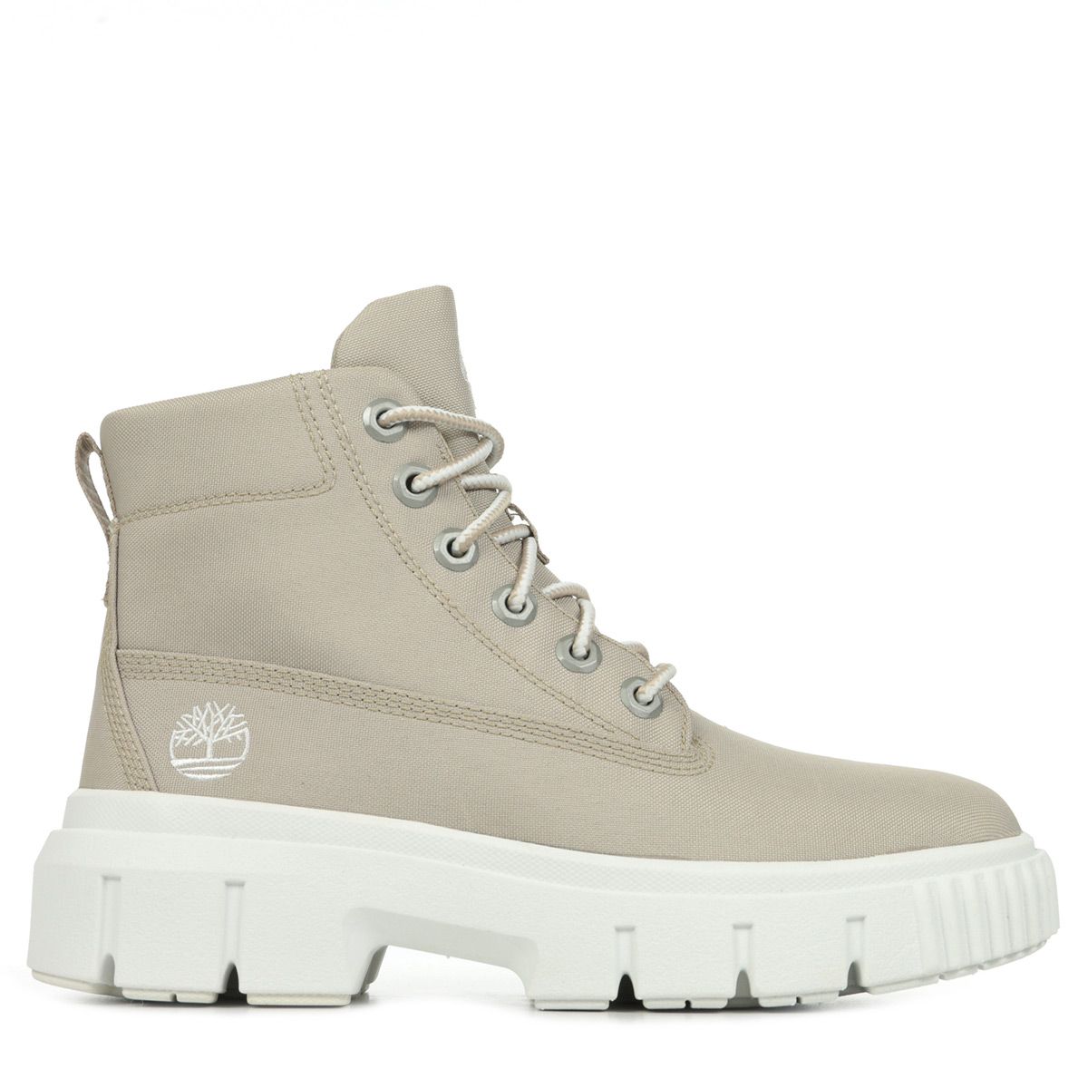 Baskets montantes cuir Greyfield  light beige canvas, TIMBERLAND