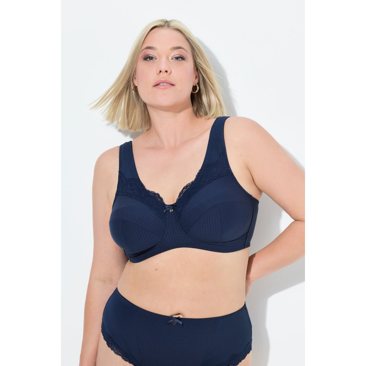 Soutien-gorge de maintien, sans armatures bleu nuit, ULLA POPKEN
