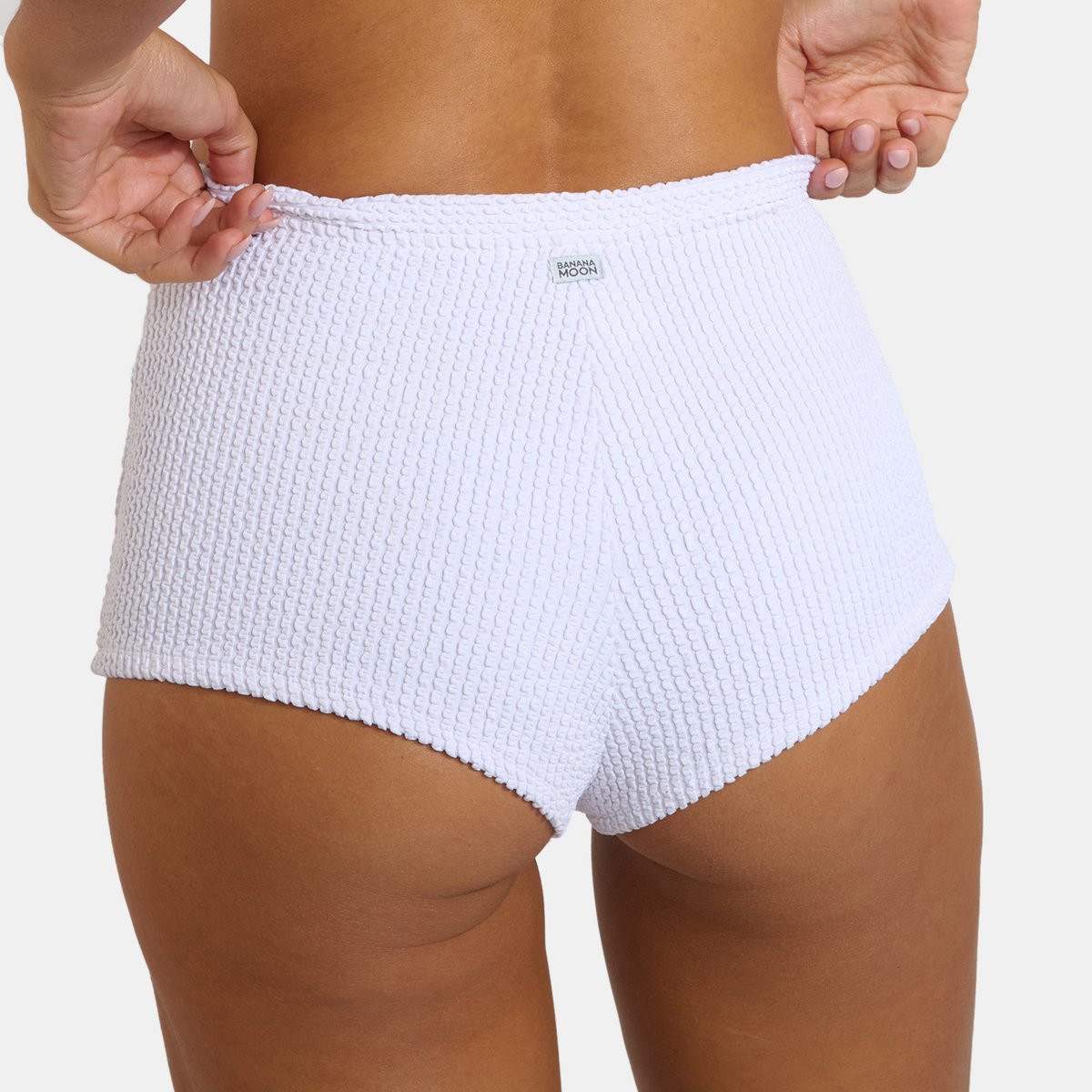 Bas de maillot shorty Naza - POPSAIL blanc, BANANA MOON
