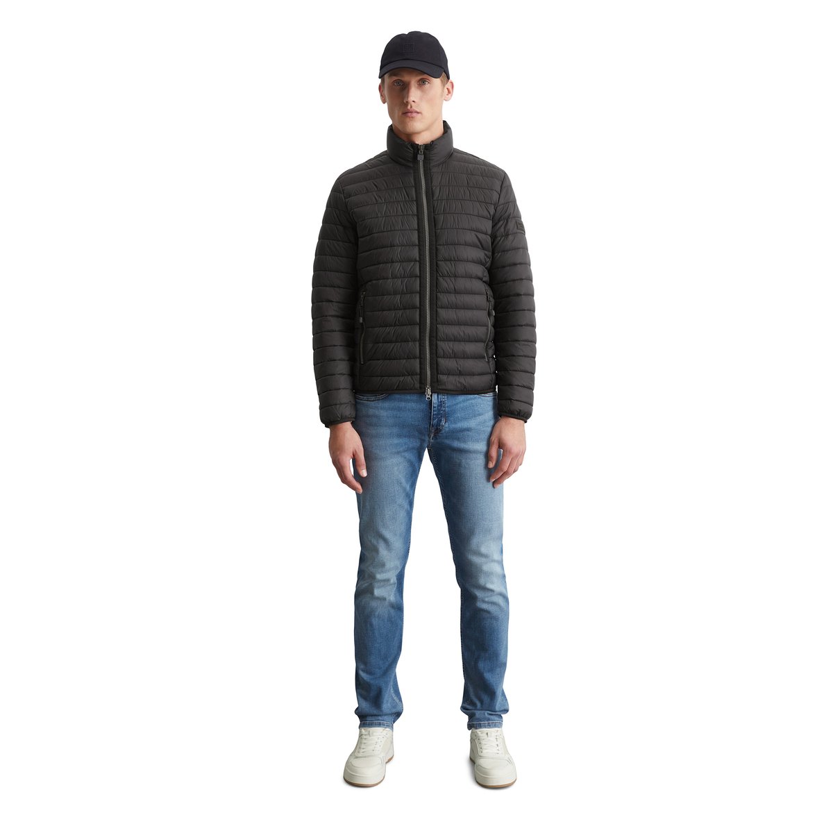 Veste matelassée regular avec rembourrage Unifi REPREVE® noir, MARC O'POLO