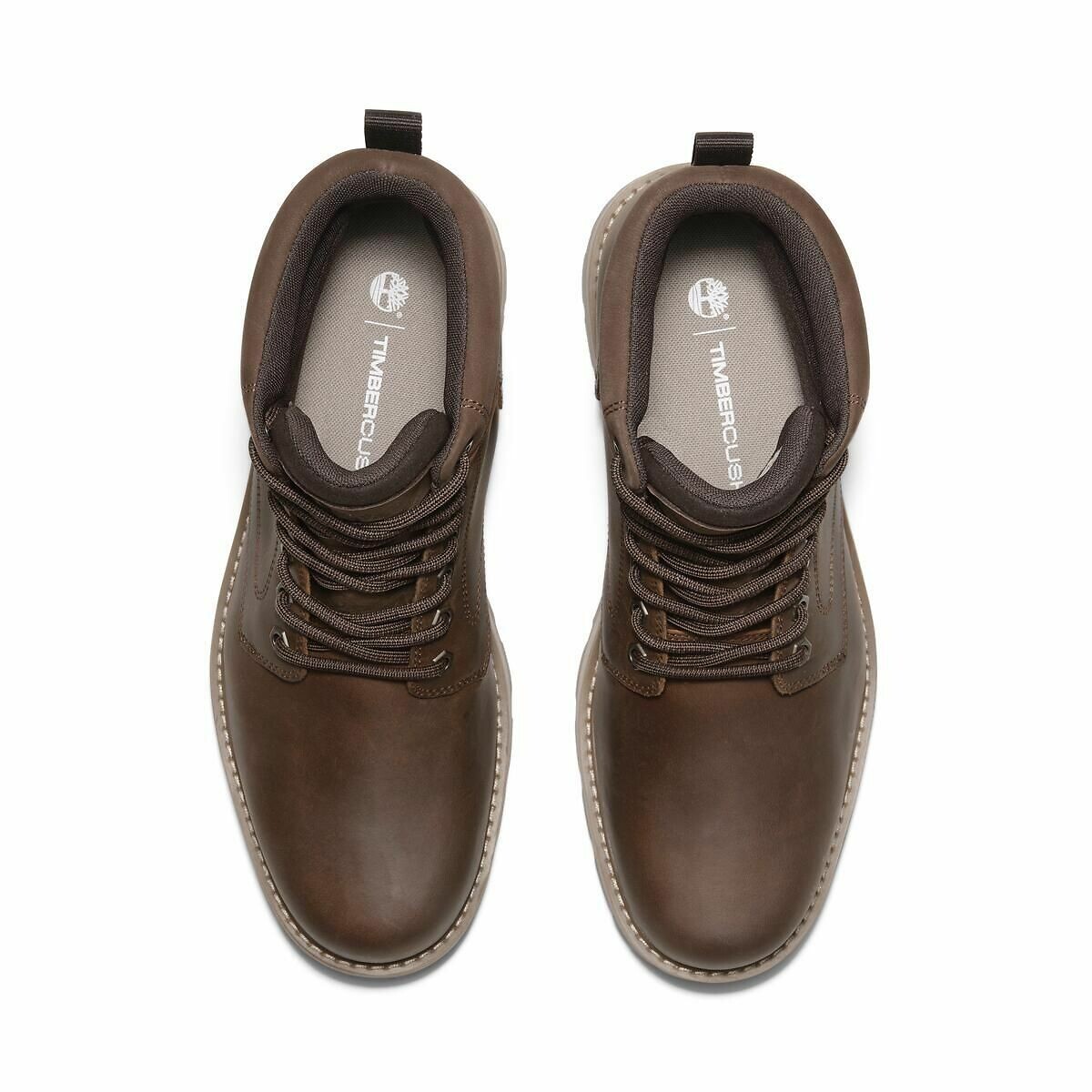 Bottines à lacets en cuir BRITTON ROAD MID LACE marron, TIMBERLAND