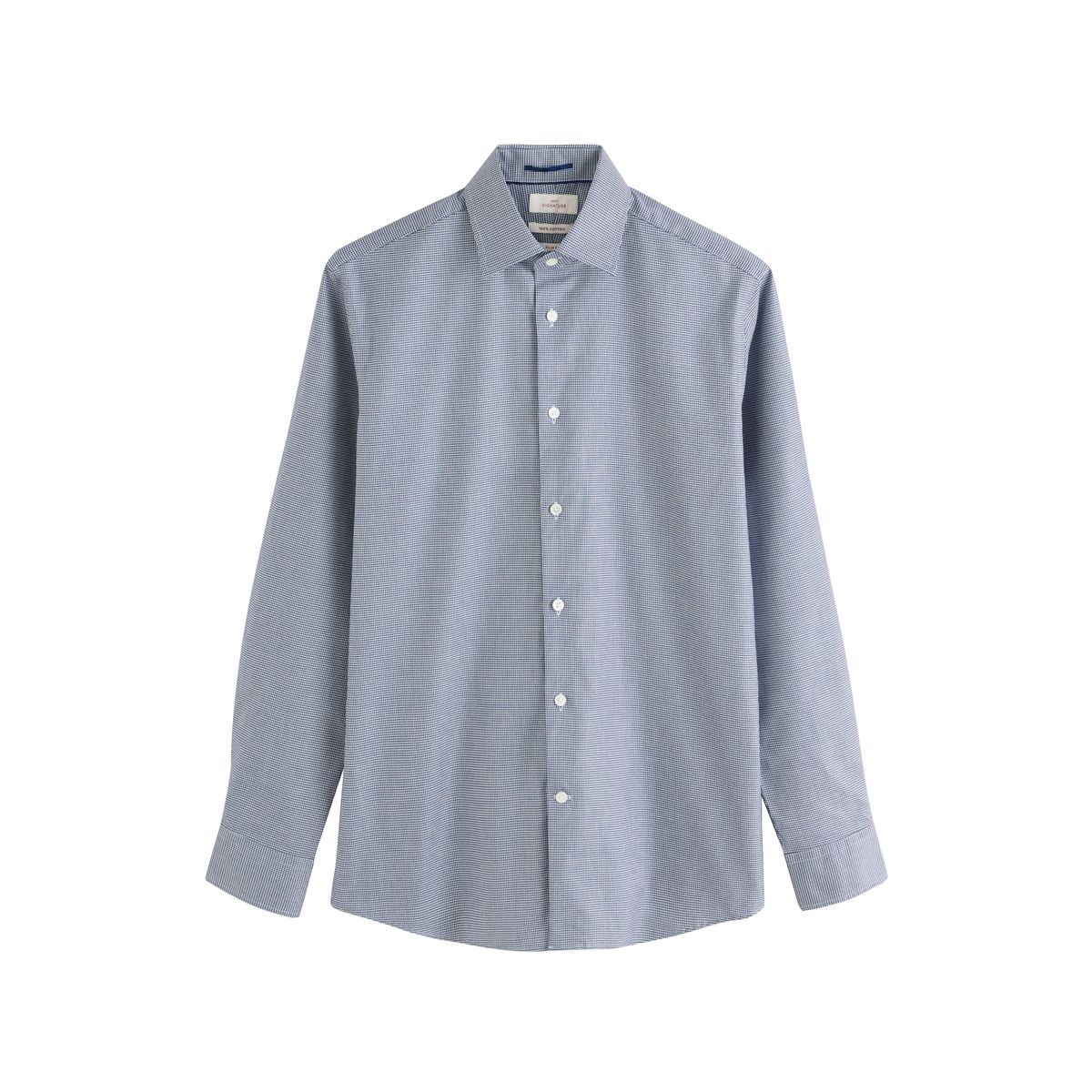 Chemise emblématique de la marque Signature bleu texturé, NEXT