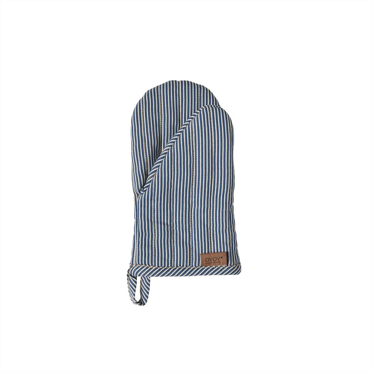 Gant résistant en coton biologique à rayures bleu, OYOY LIVING DESIGN