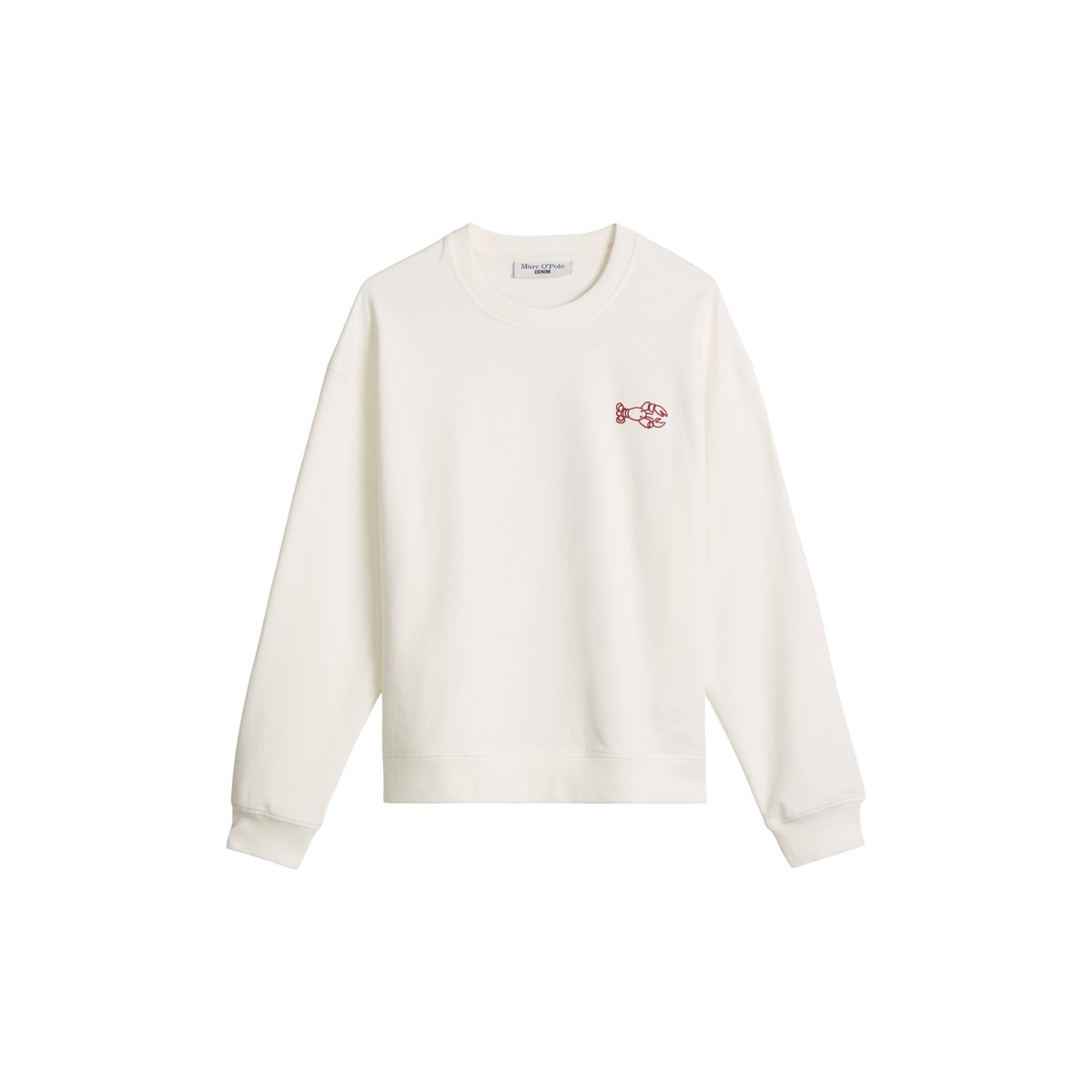 Sweat-shirt oversize avec un imprimé marquant dans le dos blanc, MARC O’POLO DENIM