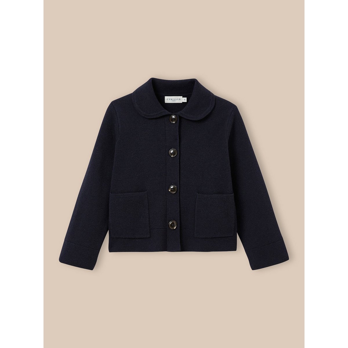 Cardigan en maille MILANo  - collection JUNIOR marine, CYRILLUS