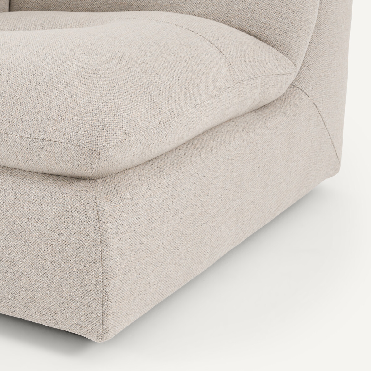 Angle 90° modulable en tweedé, GIULIANO naturel/gris clair, AM.PM
