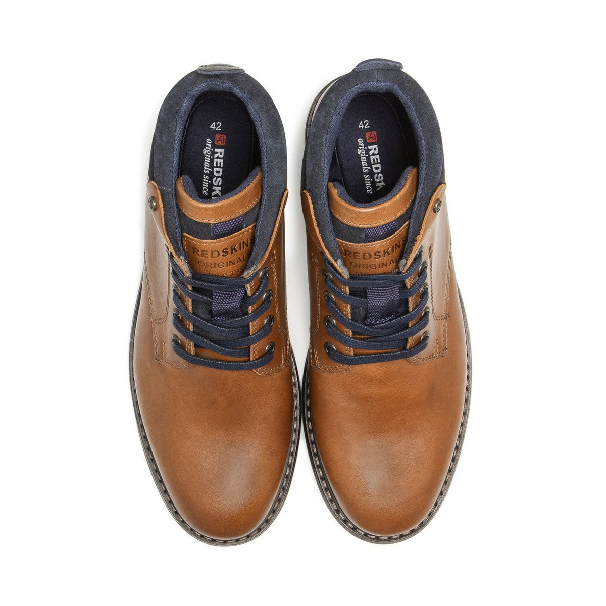 Boots EQUILIBRA Marron cognac+marine, REDSKINS
