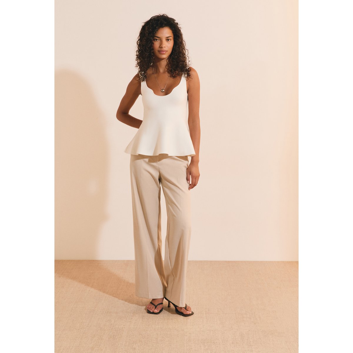 Top en maille COMETA ecru, ETAM